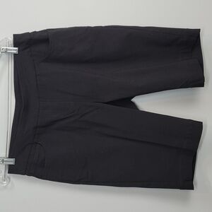 SLIM-SATION Black GOLF shorts size 14 / pull on bermuda / high waist